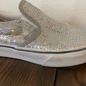 VANS sequin shoes. GIRLS size 3